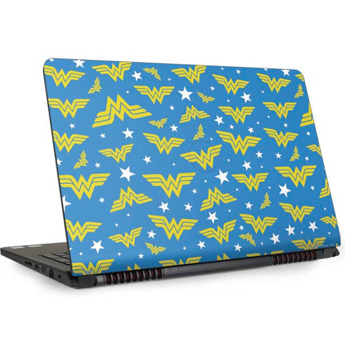 DC Comics Wonder Woman Logo Pattern Dell Inspiron Skin